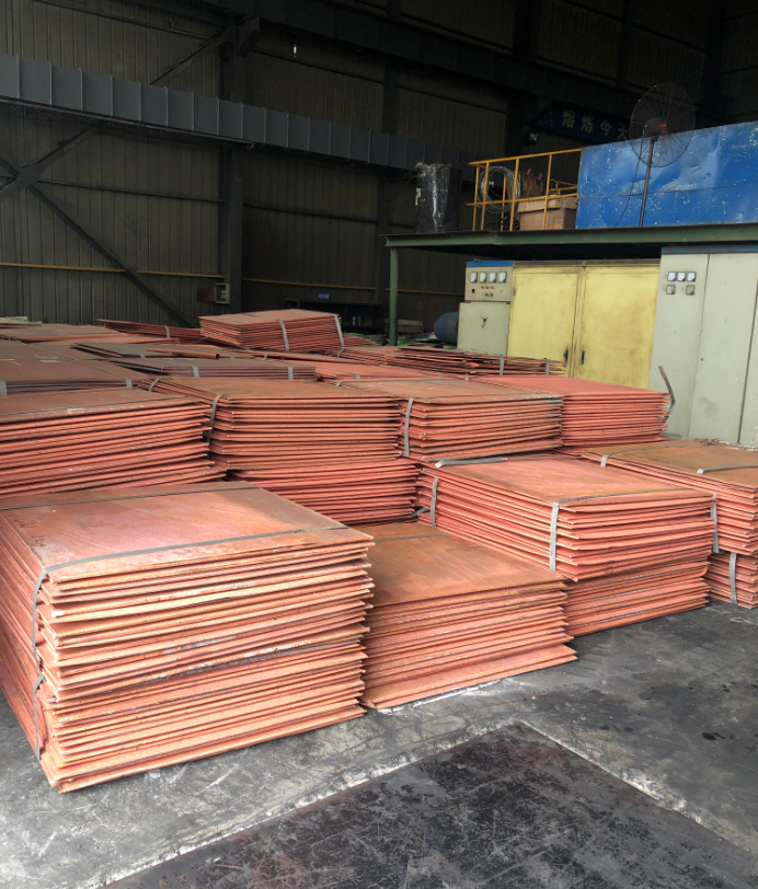 铜管生产现场-原材料(1#电解铜)